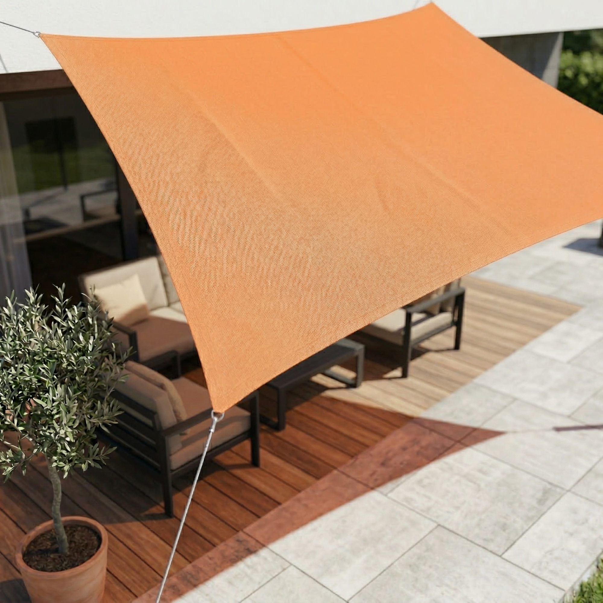 SKYSHIELD – Voile Solaire Rectangulaire pour Ombre et Protection Extérieure Améliorées