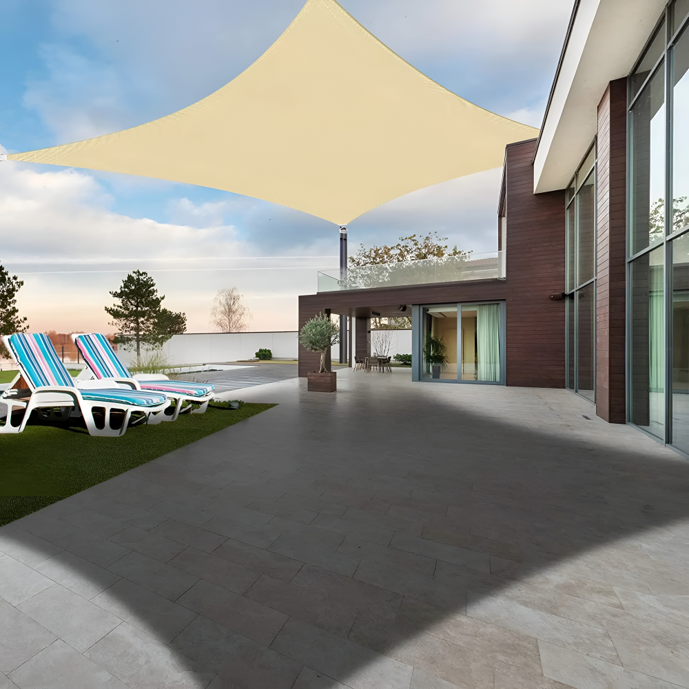 SKYSHIELD – Voile Solaire Rectangulaire pour Ombre et Protection Extérieure Améliorées