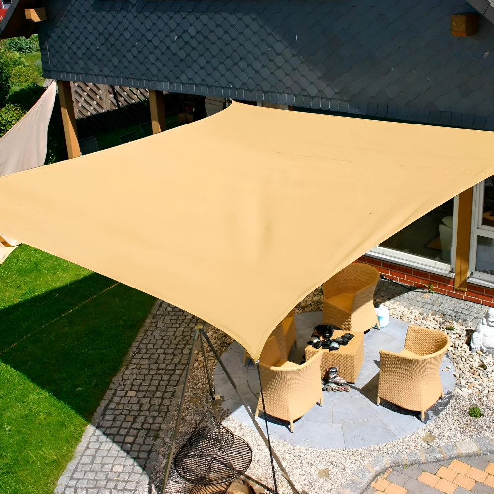 SKYSHIELD – Voile Solaire Rectangulaire pour Ombre et Protection Extérieure Améliorées