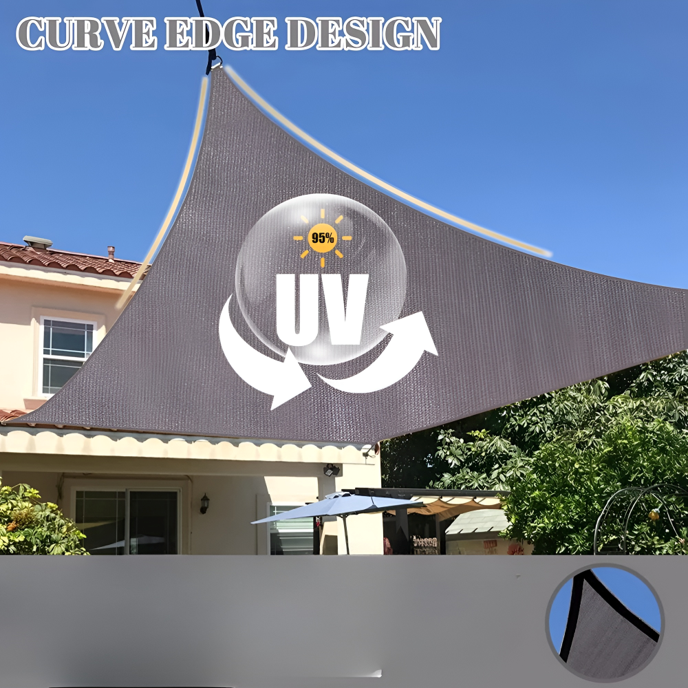 SKYSHIELD – Voile Solaire Rectangulaire pour Ombre et Protection Extérieure Améliorées