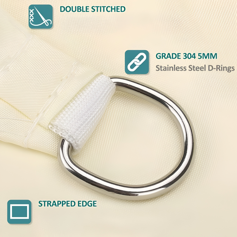 SKYSHIELD – Voile Solaire Rectangulaire pour Ombre et Protection Extérieure Améliorées
