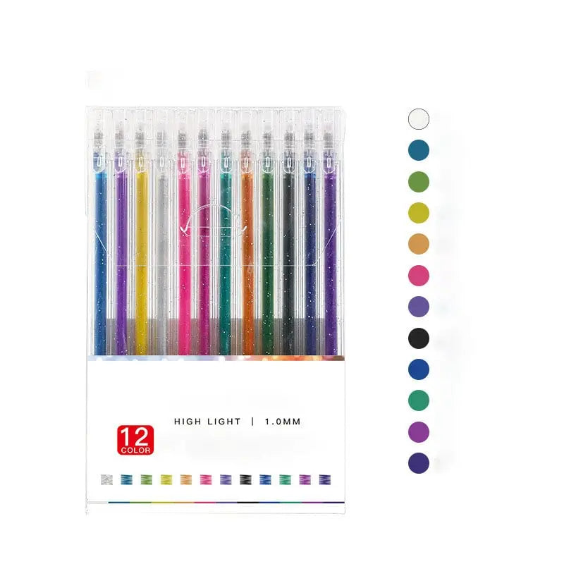 SparklePen™ | Stylos Gel Étincelants – Encre à Paillettes Lisse pour des Œuvres Précises