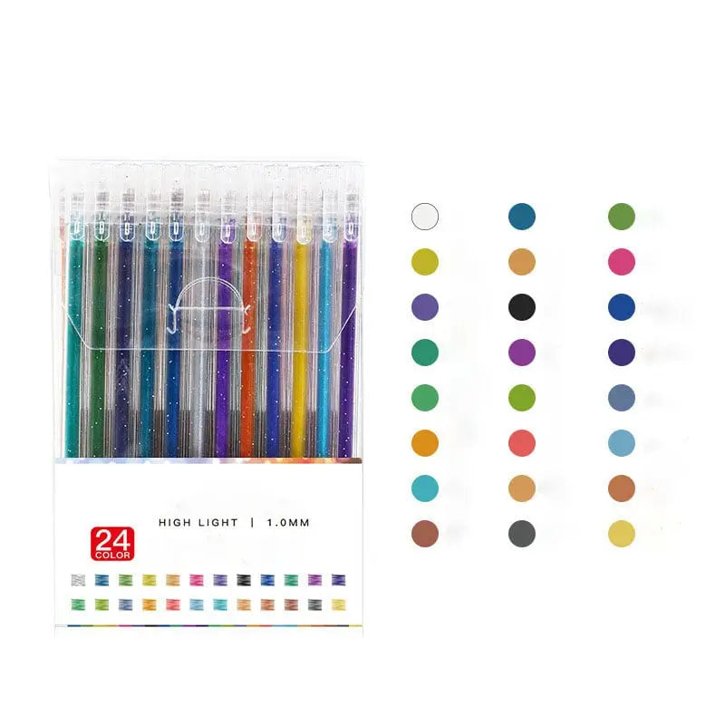 SparklePen™ | Stylos Gel Étincelants – Encre à Paillettes Lisse pour des Œuvres Précises