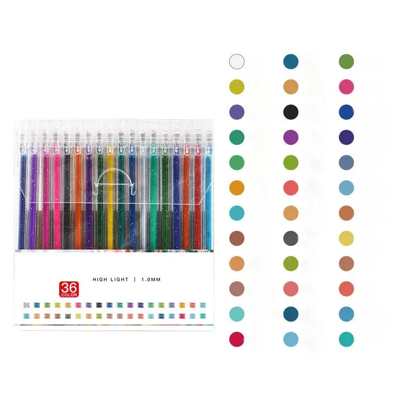 SparklePen™ | Stylos Gel Étincelants – Encre à Paillettes Lisse pour des Œuvres Précises