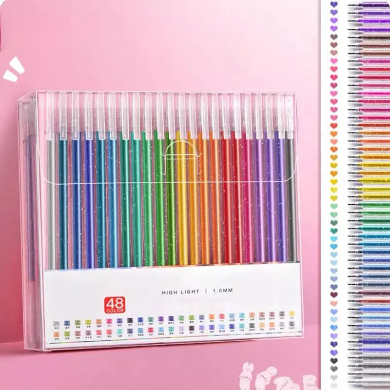 SparklePen™ | Stylos Gel Étincelants – Encre à Paillettes Lisse pour des Œuvres Précises