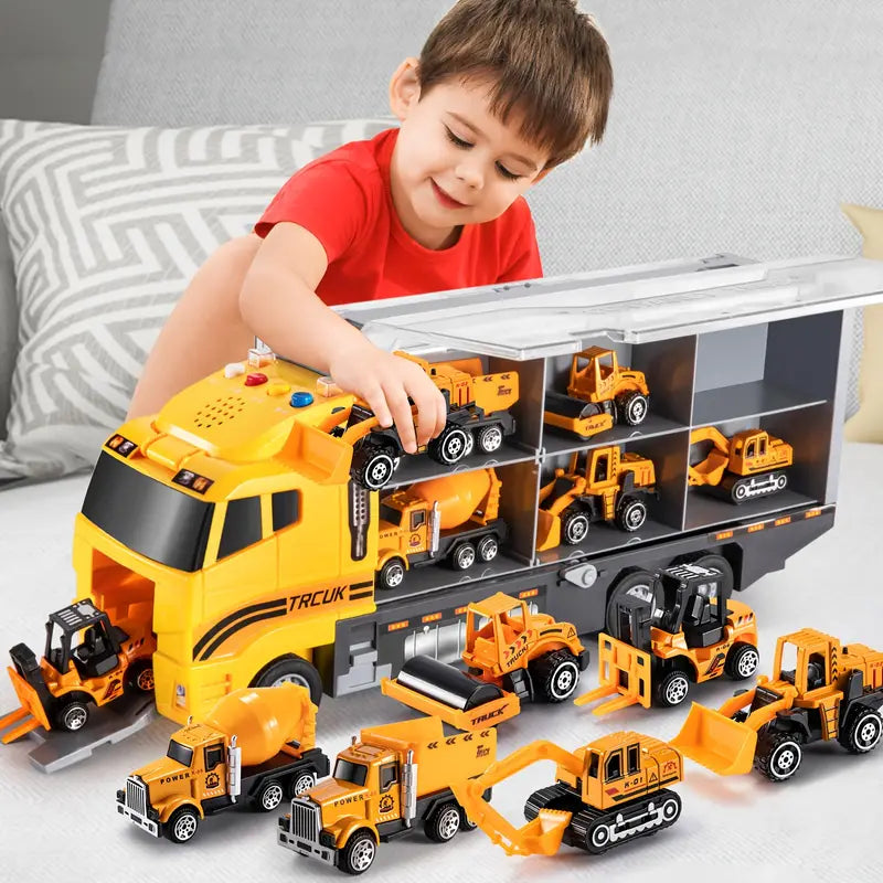 Voiture Jouet | Ensemble de Véhicules de Construction | Robuste & Éducatif | PlayMe
