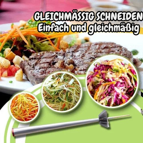 Coupe-légumes spiralé | Lames en acier inoxydable à 360 degrés | Fines bandes de légumes et d'herbes | SwiftSlice