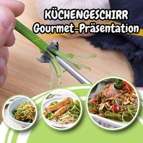 Coupe-légumes spiralé | Lames en acier inoxydable à 360 degrés | Fines bandes de légumes et d'herbes | SwiftSlice