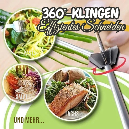 Coupe-légumes spiralé | Lames en acier inoxydable à 360 degrés | Fines bandes de légumes et d'herbes | SwiftSlice