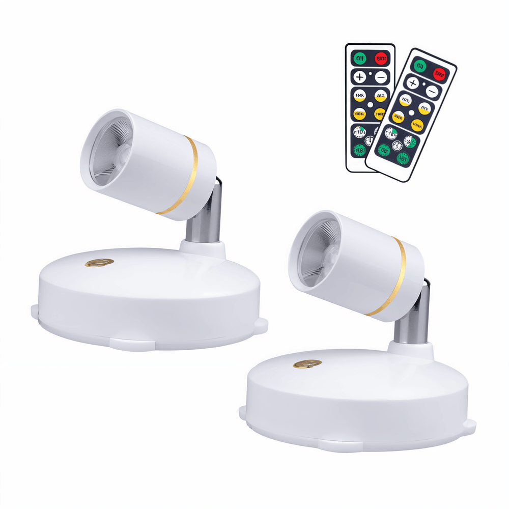 Spot LED sans fil avec télécommande – éclairage d'accentuation dimmable
