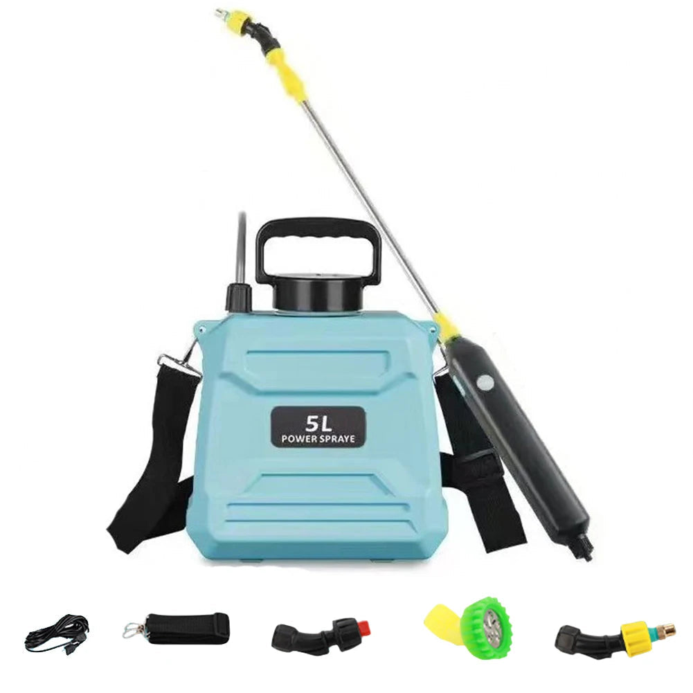 HYDROPRO - Pompe à Spray Portable 5L avec Buse Réglable et Rechargeable par USB