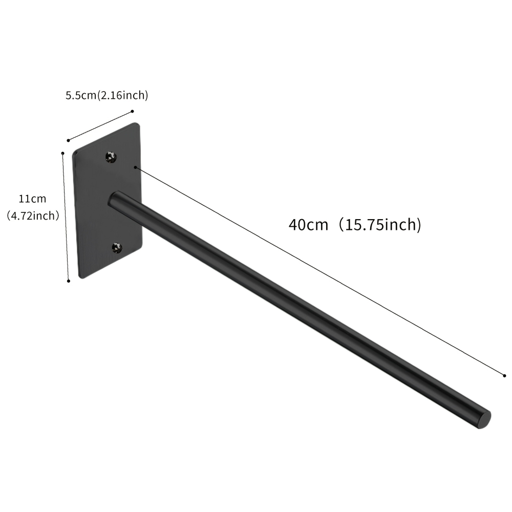 Porte-serviettes en Acier Inoxydable à Double Bras - Porte-serviettes de Bain, Auto-adhésif, Monté au Mur