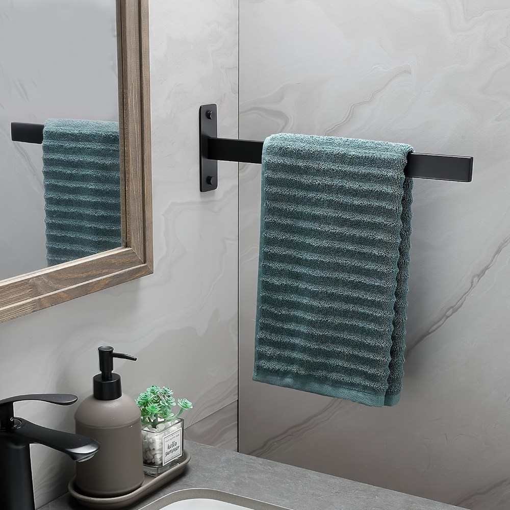 Porte-serviettes en Acier Inoxydable à Double Bras - Porte-serviettes de Bain, Auto-adhésif, Monté au Mur