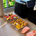 AirStack™ | Panier de friteuses à air – 3 niveaux, en acier inoxydable & inclus avec pinces