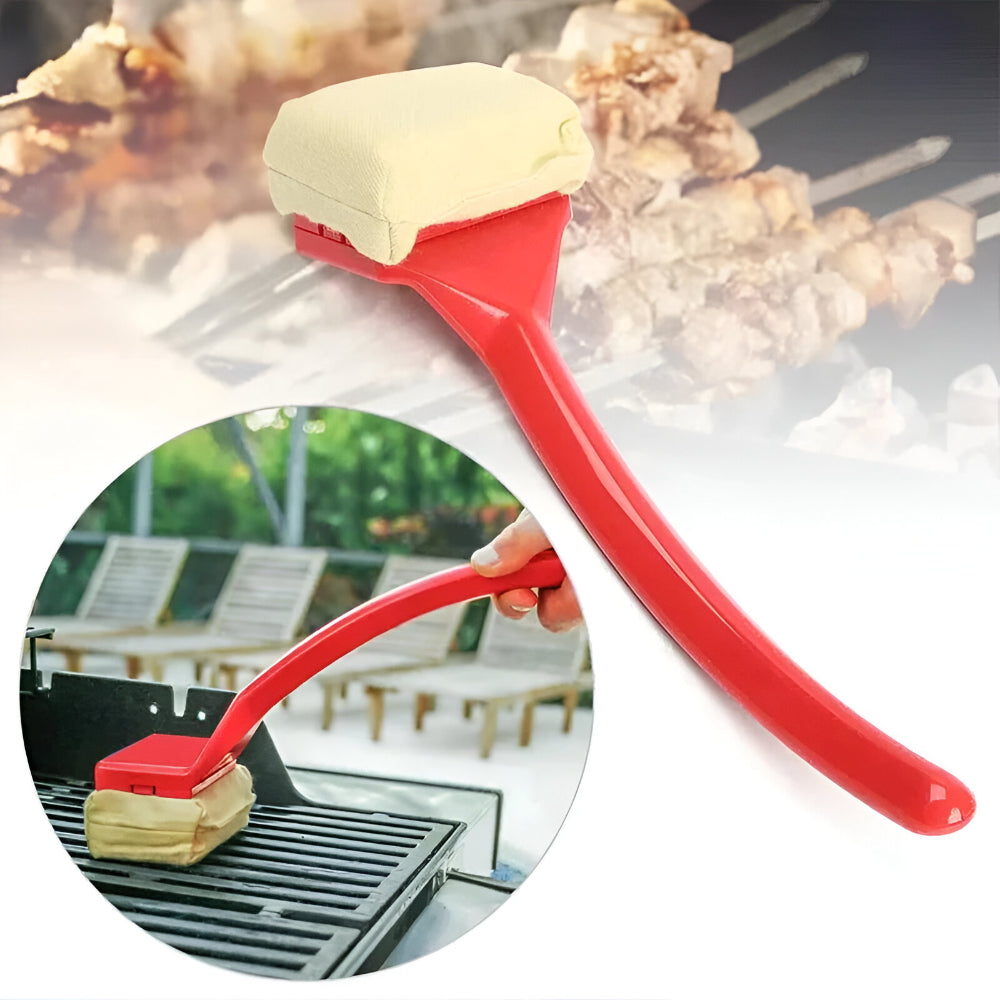 Brosse de Nettoyage à Vapeur pour Grill - Brosse BBQ Non-Rayante avec Long Manche