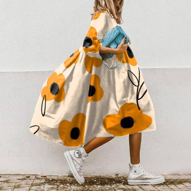 Stella - Robe d'été bohème à imprimé floral