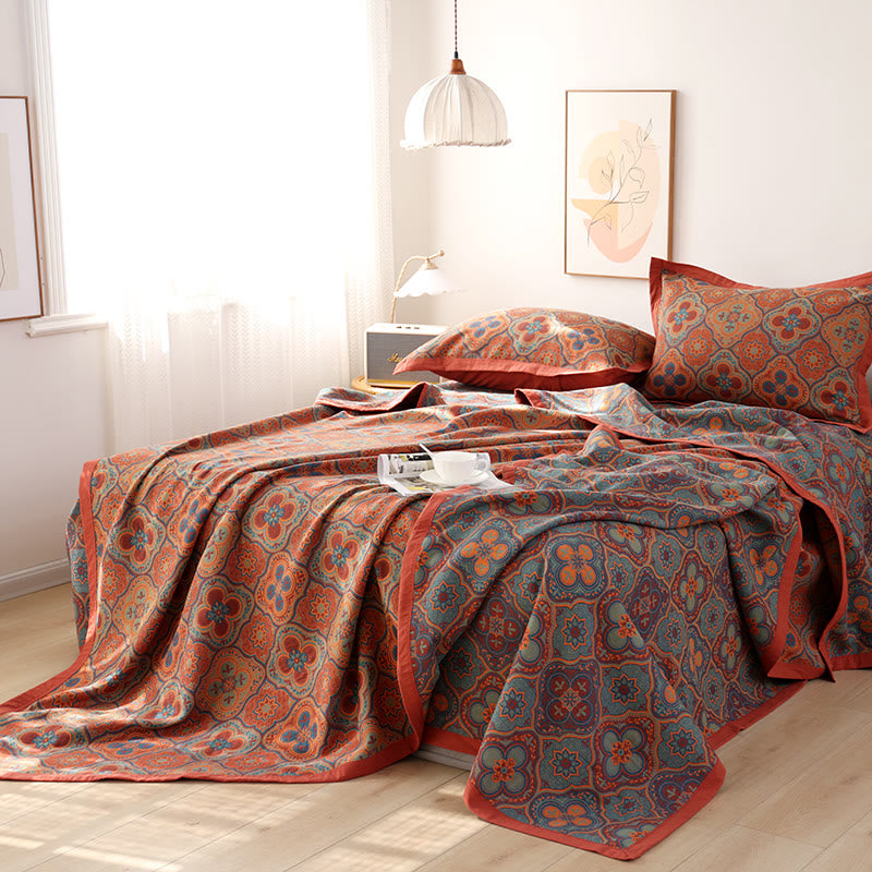 Couette réversible avec motif mandala