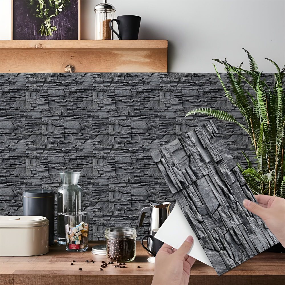 StickTile Panneaux Muraux - 7/14/21 pièces Autocollantes, Imperméables en Carreaux de Marbre Décoration Murale