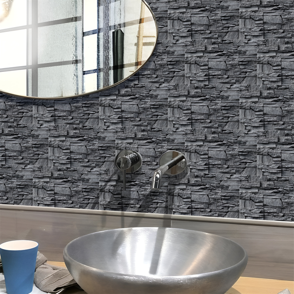 StickTile Panneaux Muraux - 7/14/21 pièces Autocollantes, Imperméables en Carreaux de Marbre Décoration Murale