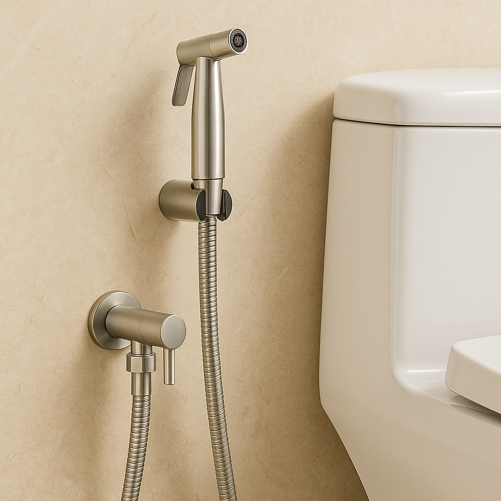 Skanto | Douchette de Bidet en Acier Inoxydable – Montée au Mur avec Jet Réglable