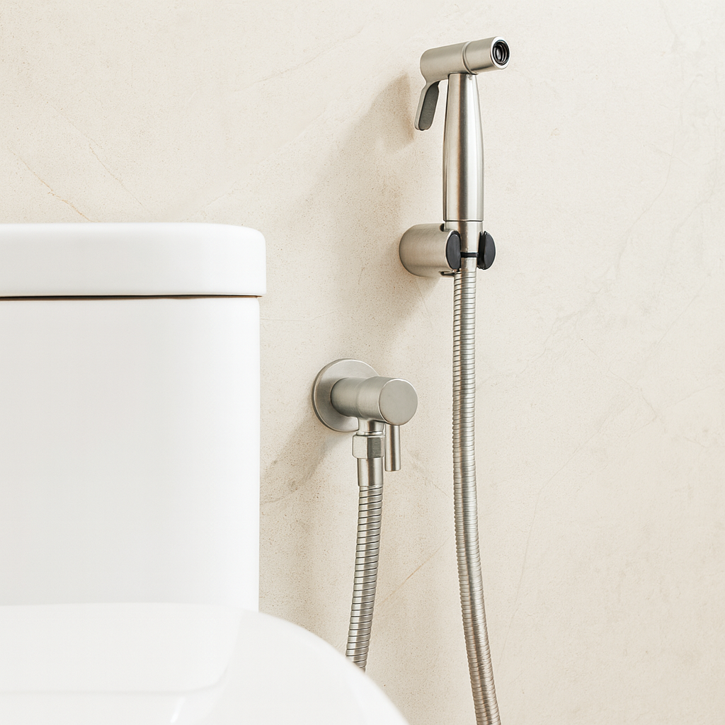 Skanto | Douchette de Bidet en Acier Inoxydable – Montée au Mur avec Jet Réglable