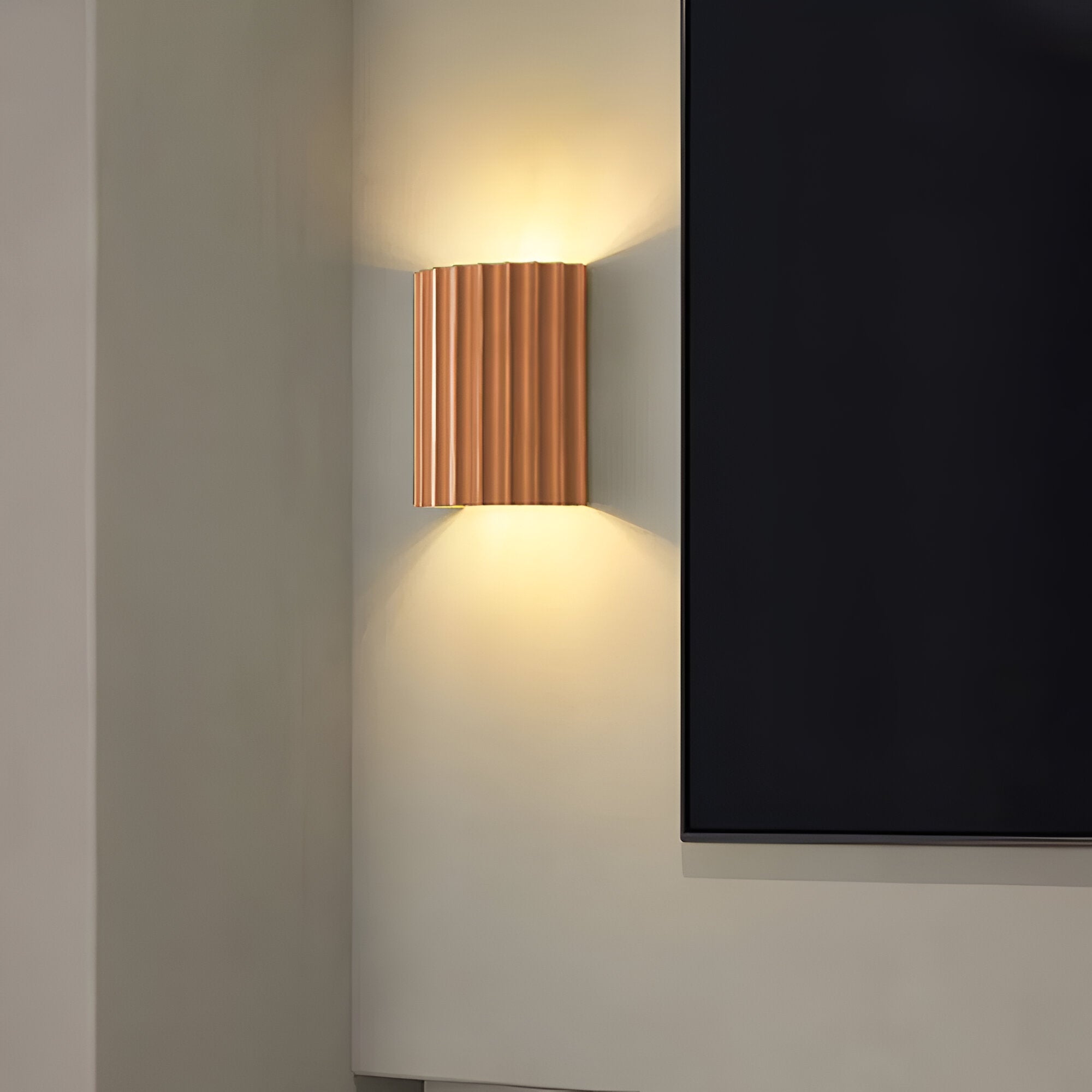 Stravon – Applique LED Rayée en Résine avec Design Nordique Moderne