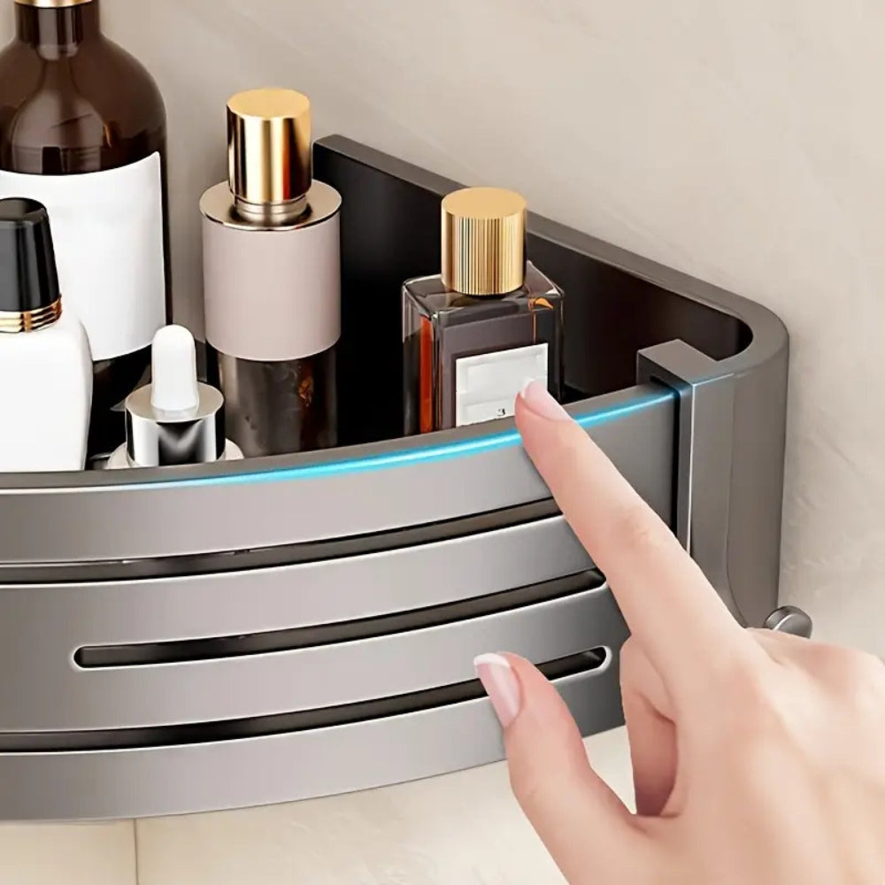 CORNERA – Support de Douche – Étagère d'Angle Économisant de l'Espace