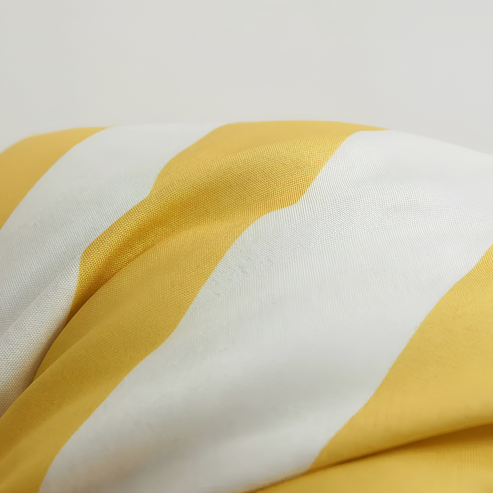 Housse de Coussin Rayée d'Été – Coussin d'extérieur Résistant aux Intempéries (45x45 cm) pour canapé et fauteuil