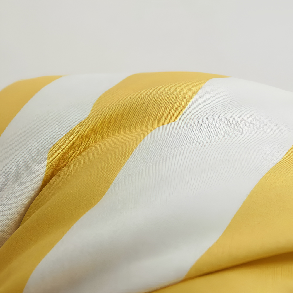 Housse de Coussin Rayée d'Été – Coussin d'extérieur Résistant aux Intempéries (45x45 cm) pour canapé et fauteuil