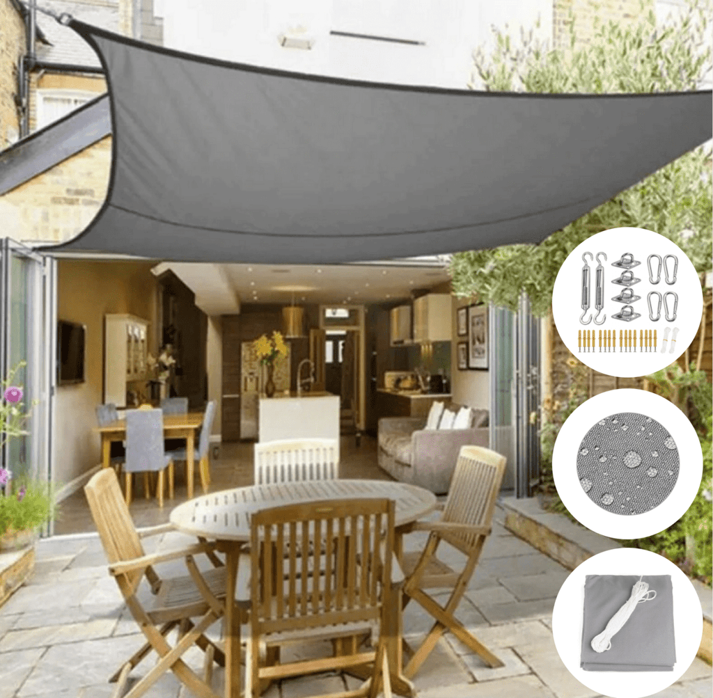SOLARSHIELD - Auvent rétractable de protection UV pour espaces extérieurs