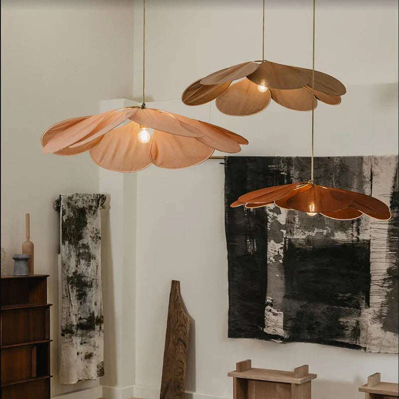 Suspension en Forme de Fleur – Lampe de Plafond Design avec Éclairage Ambiant