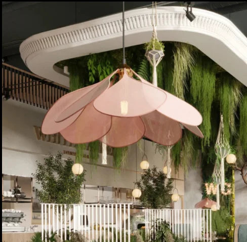 Suspension en Forme de Fleur – Lampe de Plafond Design avec Éclairage Ambiant