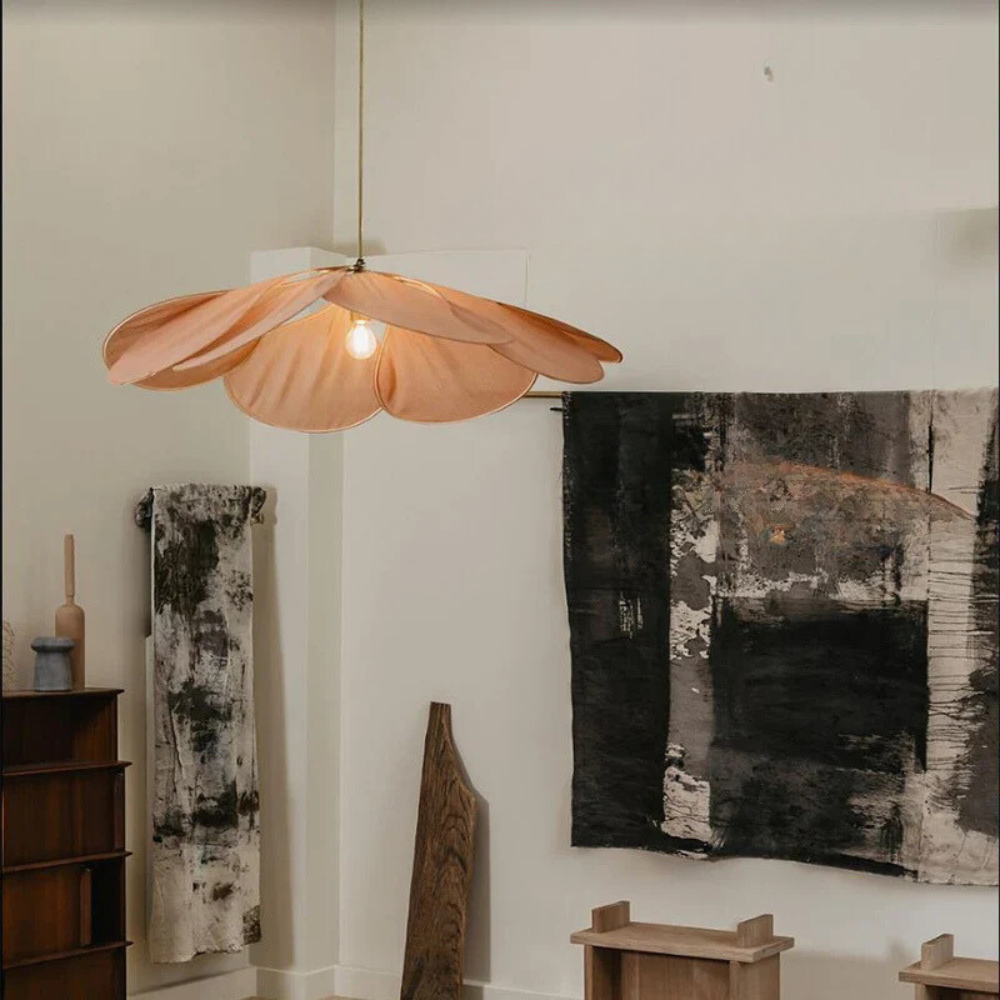 Suspension en Forme de Fleur – Lampe de Plafond Design avec Éclairage Ambiant