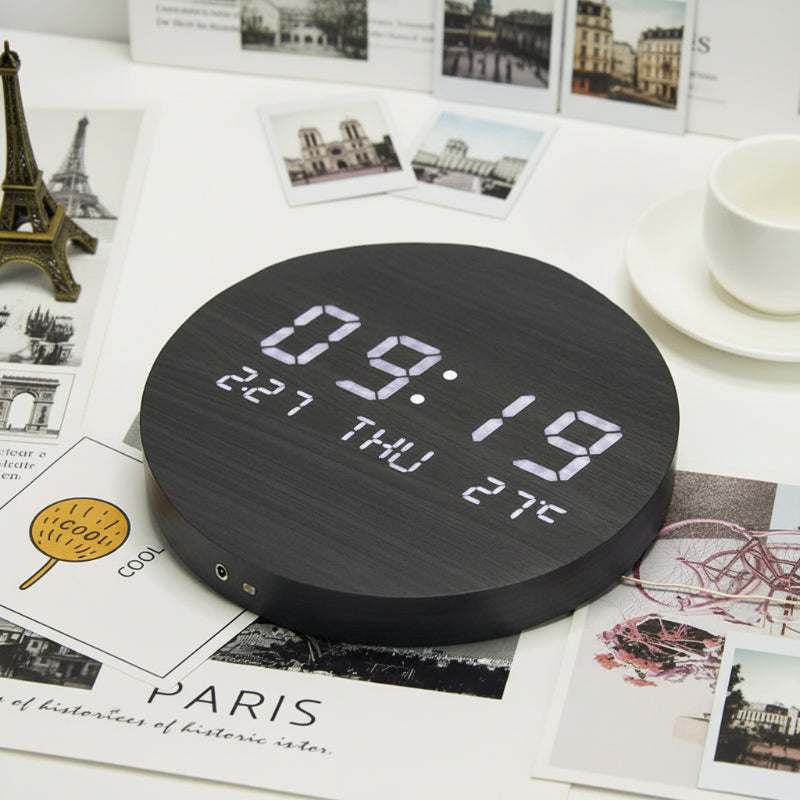 MODCLOCK - Horloge Murale Numérique Minimaliste Scandinave Élégante & Moderne