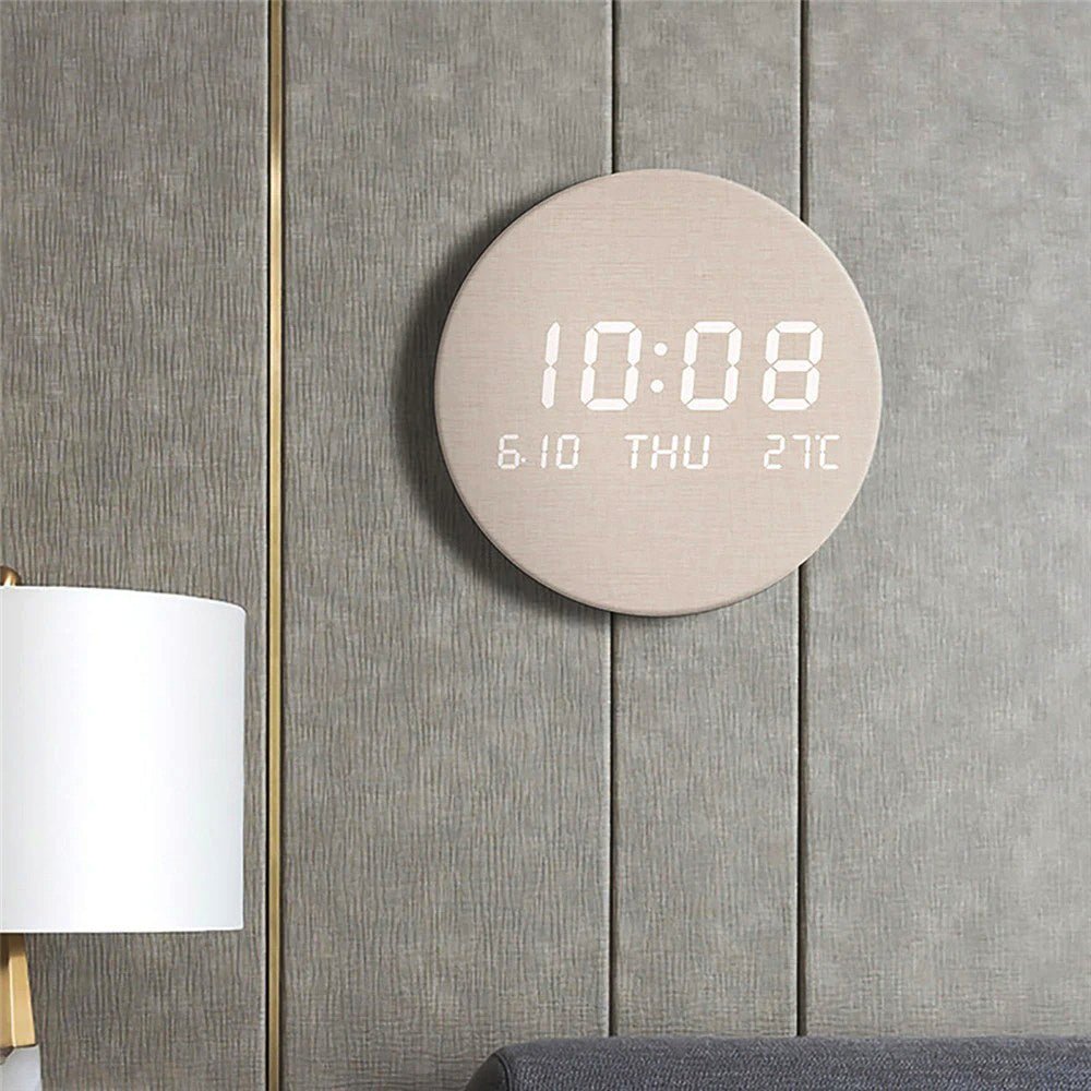 MODCLOCK - Horloge Murale Numérique Minimaliste Scandinave Élégante & Moderne