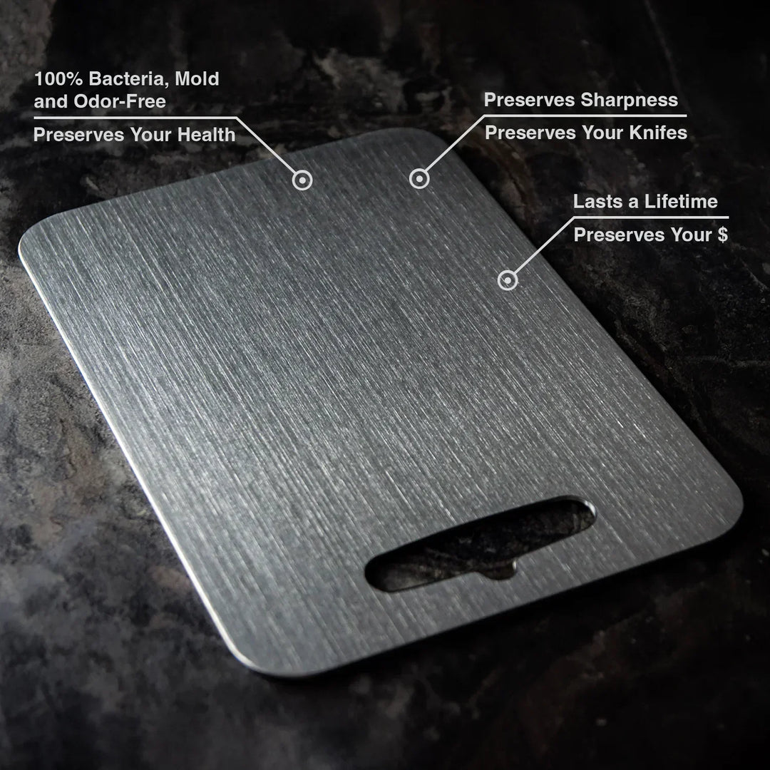 Planche à Découper en Titane Sans BPA ni Microplastiques - PureSteel