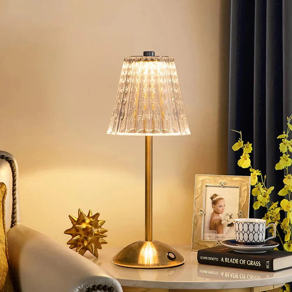 GlimmerLampe de Table - Élégante et Sans Fil