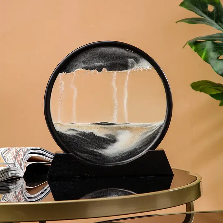 Décoration de table | Paysage de sable mouvant | Décor design relaxant | ZenFlow