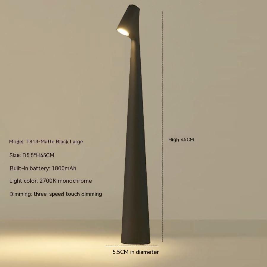 Lampe de table | LED dimmable sans fil | Boîtier en métal | Batterie rechargeable avec 20 heures d'autonomie | Lumora