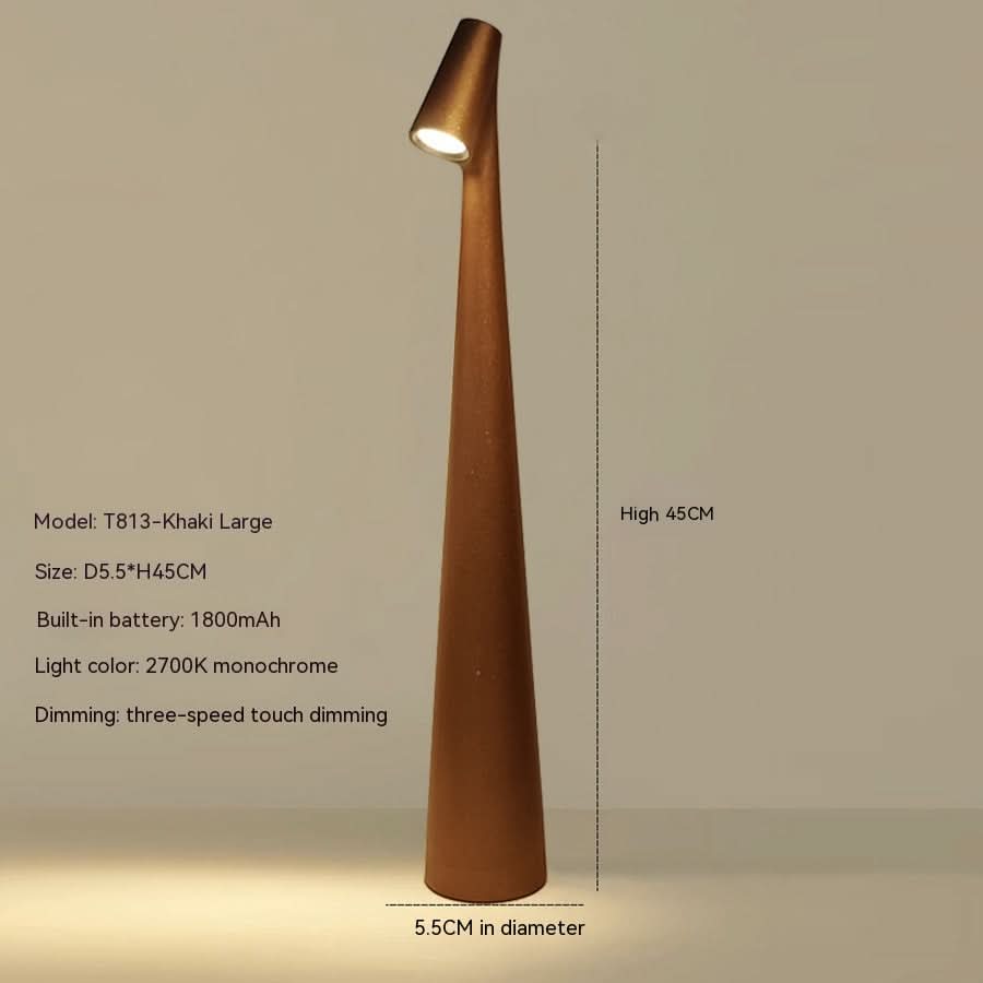Lampe de table | LED dimmable sans fil | Boîtier en métal | Batterie rechargeable avec 20 heures d'autonomie | Lumora