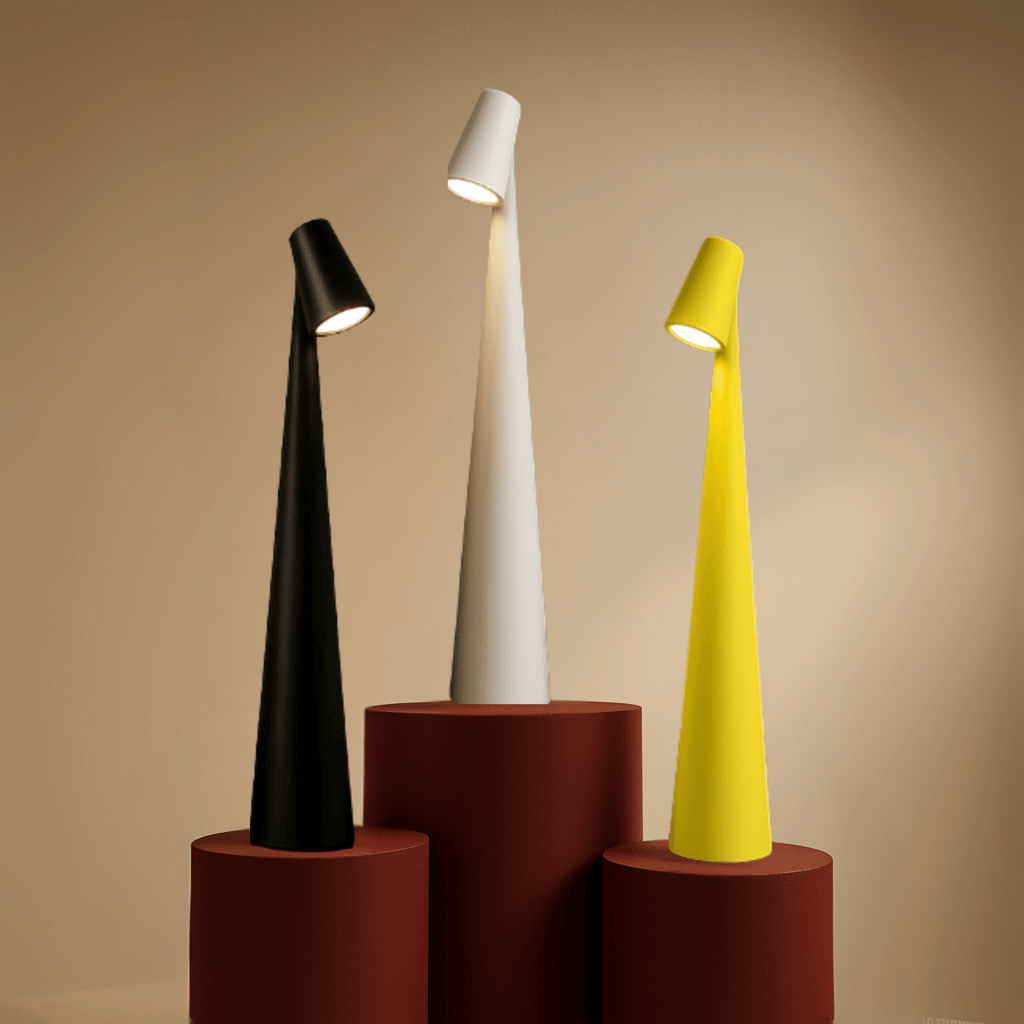 Lampe de table | LED dimmable sans fil | Boîtier en métal | Batterie rechargeable avec 20 heures d'autonomie | Lumora