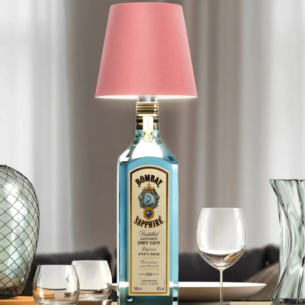 Lampe de table | Accessoire de lampe à bouteille | Dimmable sans fil | LumiBouteille