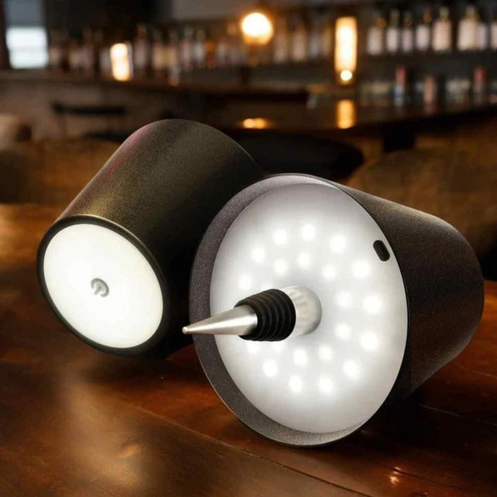 Lampe de table | Accessoire de lampe à bouteille | Dimmable sans fil | LumiBouteille