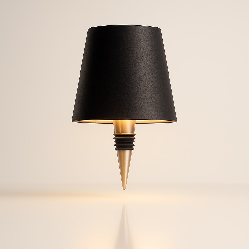 Lampe de table | Accessoire de lampe à bouteille | Dimmable sans fil | LumiBouteille