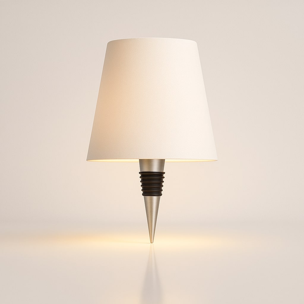 Lampe de table | Accessoire de lampe à bouteille | Dimmable sans fil | LumiBouteille