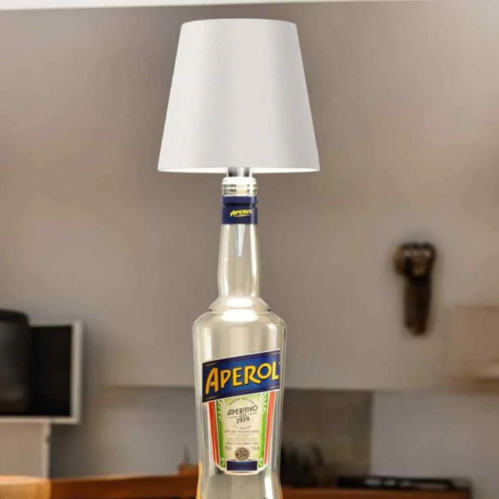 Lampe de table | Accessoire de lampe à bouteille | Dimmable sans fil | LumiBouteille