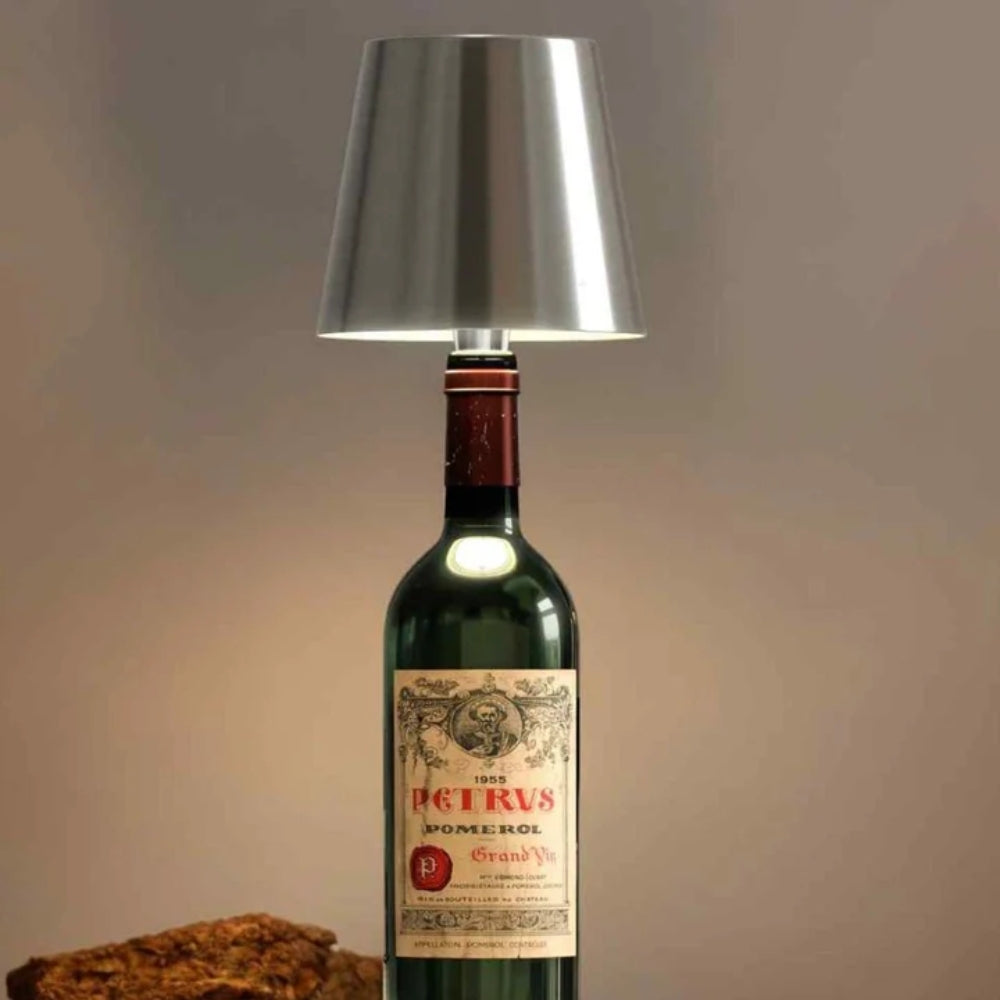 Lampe de table | Accessoire de lampe à bouteille | Dimmable sans fil | LumiBouteille