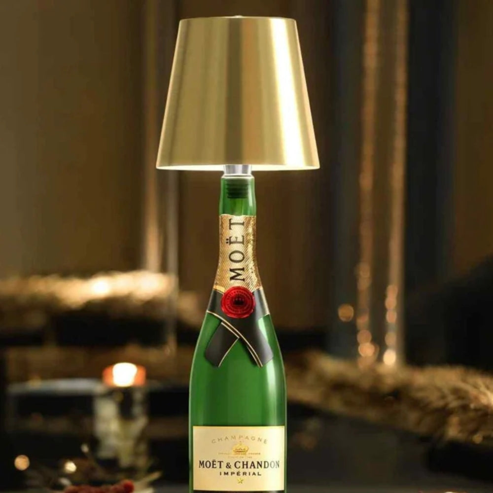 Lampe de table | Accessoire de lampe à bouteille | Dimmable sans fil | LumiBouteille