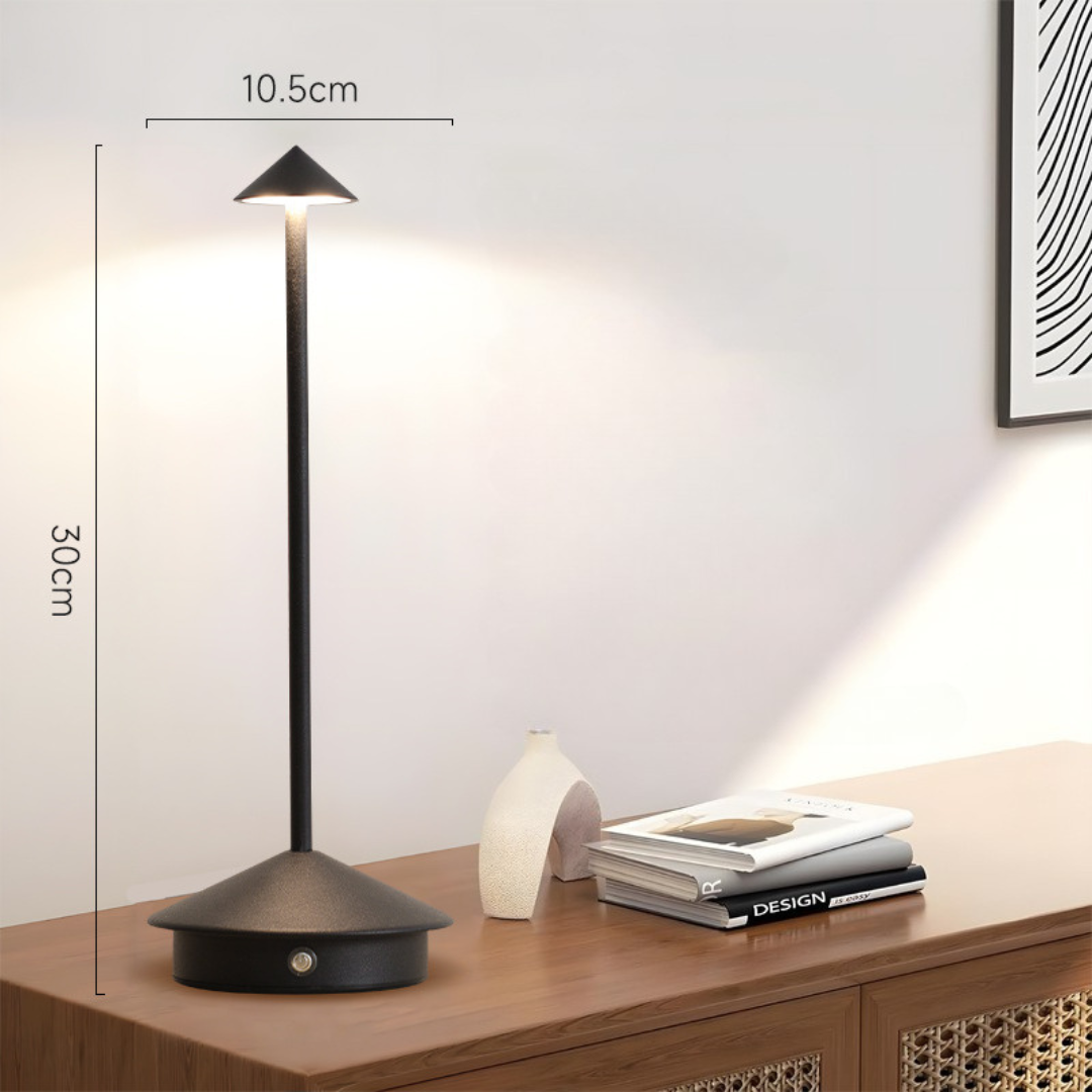 Lampe de table | Liberté sans fil | Variateur tactile, chargement USB | NordGlow