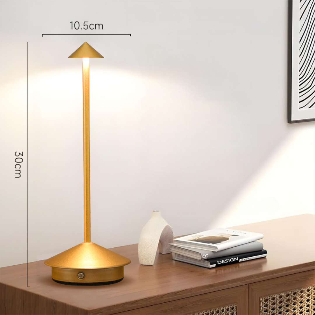 Lampe de table | Liberté sans fil | Variateur tactile, chargement USB | NordGlow